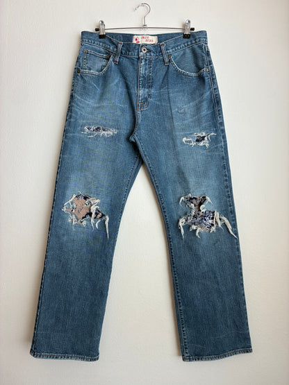 Boro Repaired Straight Fit Jeans