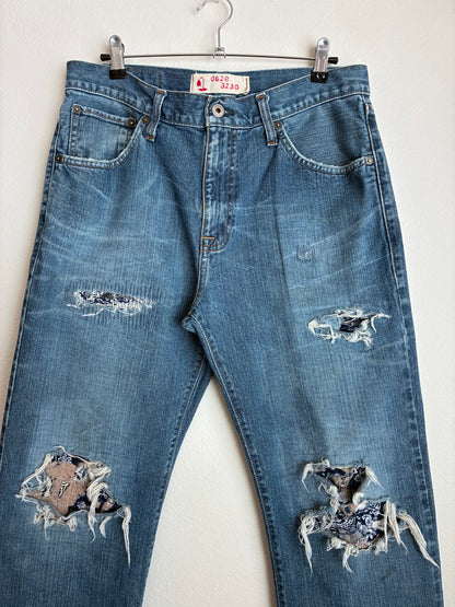 Boro Repaired Straight Fit Jeans